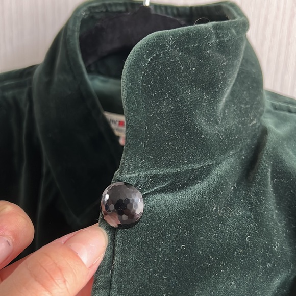 Vintage 70’s YSL Rive Gauche velours high neck blazer size 38 ( 4/6) emerald - Picture 12 of 12